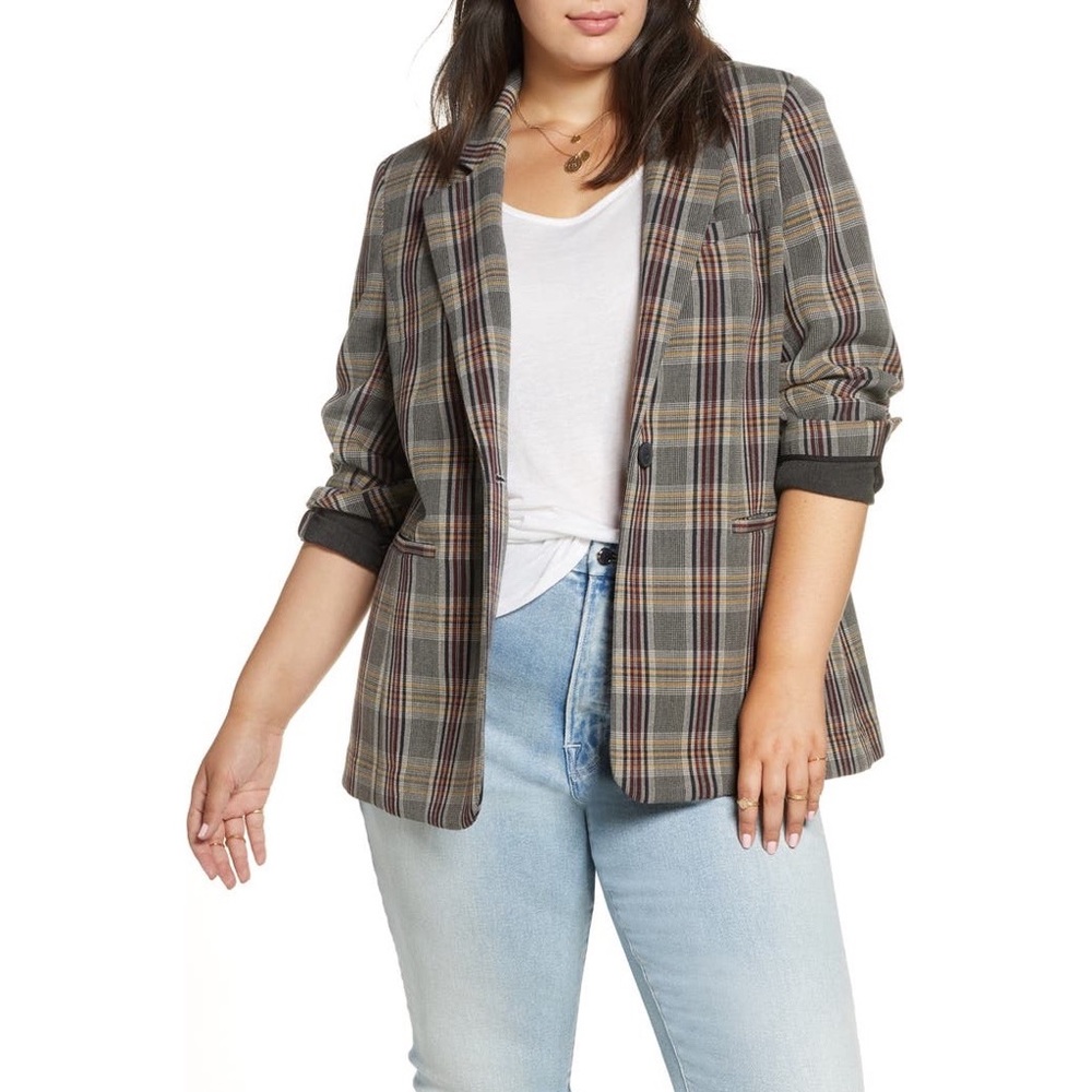 Nordstrom | Treasure &‎ Bond | Menswear Plaid Blazer Size L